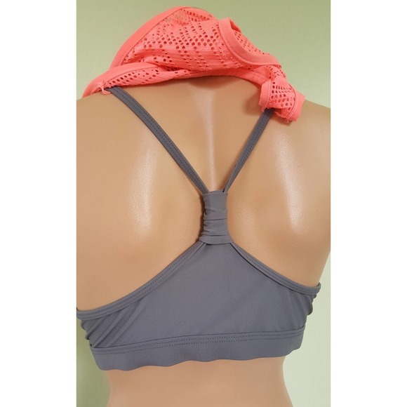 Go by Gossip pink gray blouson tankini set size L - Picture 3 of 5